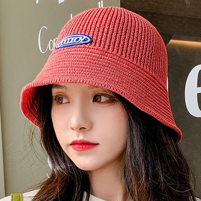 Mũ cói Hàn quốc xinh xắn thời trang Hàn Quốc Vintage vành nhỏ , Nón Chữ M nửa đầu siêu Hot Hàng Cao Cấp