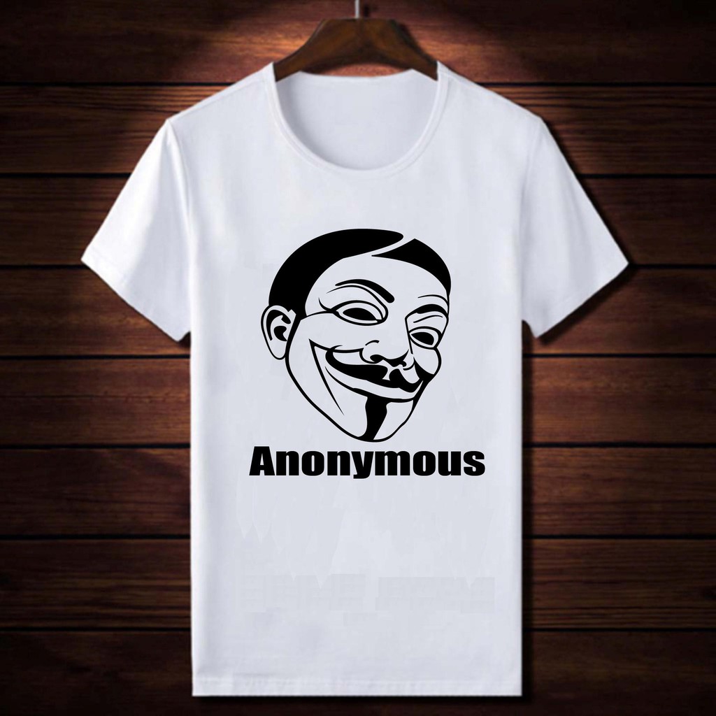 Áo thun Anonymous  mtt24 ( Trắng )