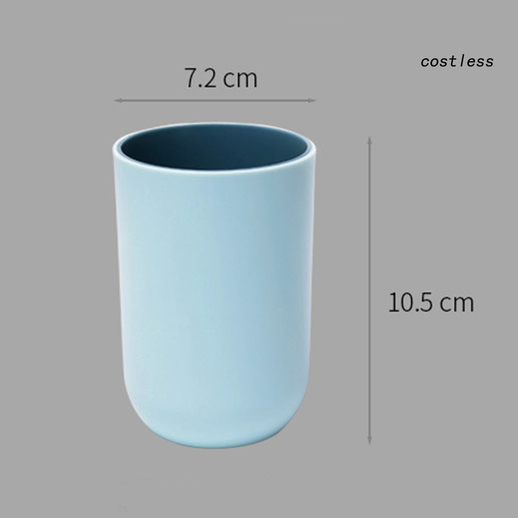 costless Washing Cup Double-layer Large Capacity Simple Durable Water Tumbler Set Eco-Friendly Drinking Cup for Bathrooms