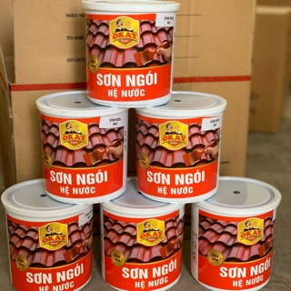 [Tặng cọ] Sơn ngói hệ nước Okay 1Kg