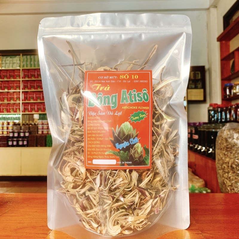 Bông atiso sấy khô DLFresh hoa atiso khô nguyên chất 200g