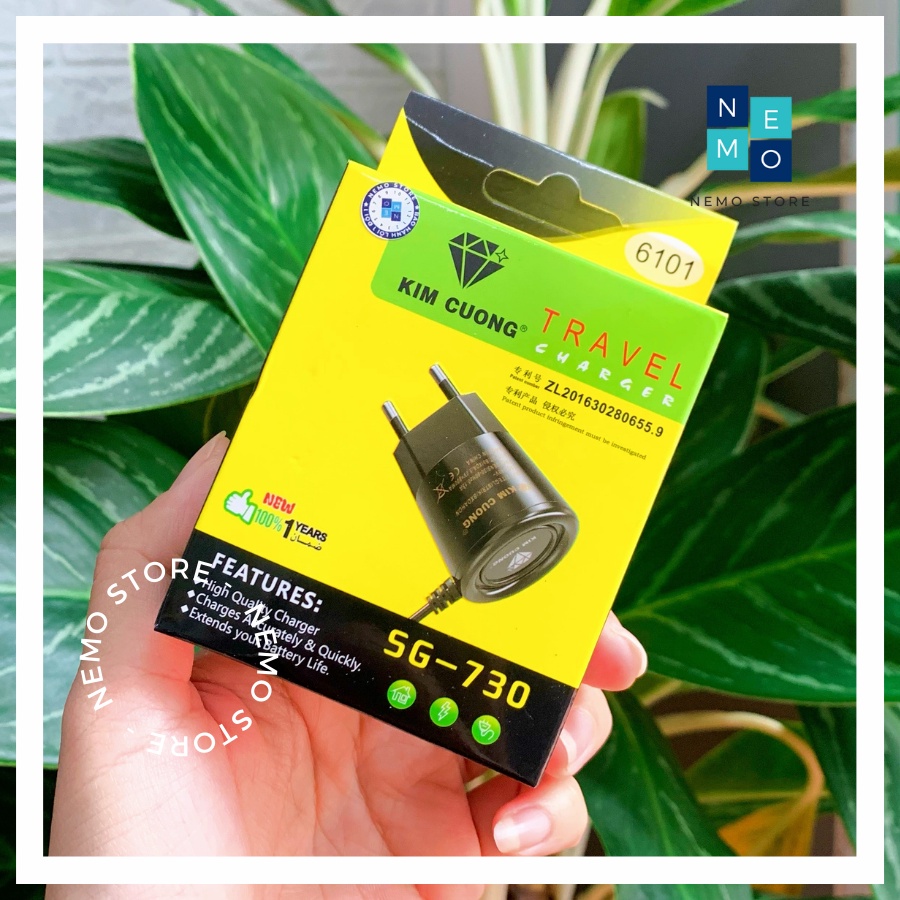 Sạc chân kim NOKIA, sạc kim cương 6101 cho máy nokia 1280,1202,1200, máy phím bấm, máy người già... [NEMO STORE]