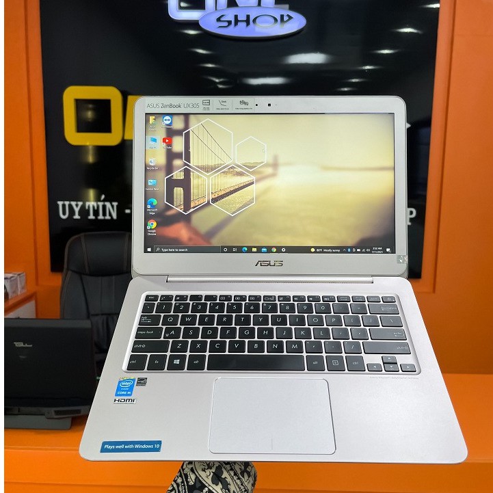[Siêu Mỏng- Sang Choảnh] Laptop Asus ZenBook UX305FA Core M5Y71/ Ram 8Gb/ Ổ cứng SSD 512Gb/ màn hình 13.3 inch full HD . | BigBuy360 - bigbuy360.vn