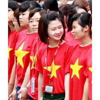 ÁO CỜ ĐỎ SAO VÀNG ĐẶC