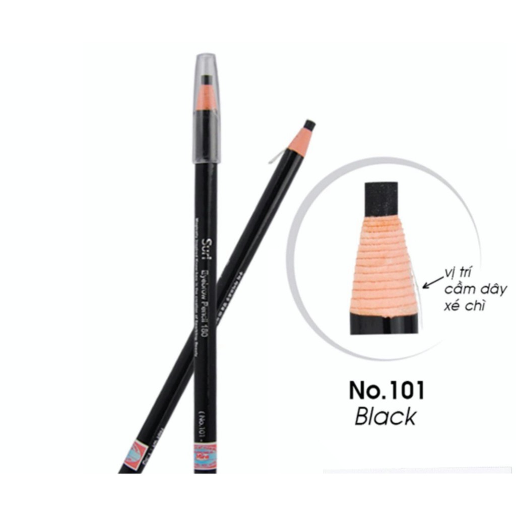 Chì Kẻ Mày Dạng Xé Tiện Dụng Suri Eyebrow Pencil Hàn Quốc 1.3g - Hàng Chính Hãng