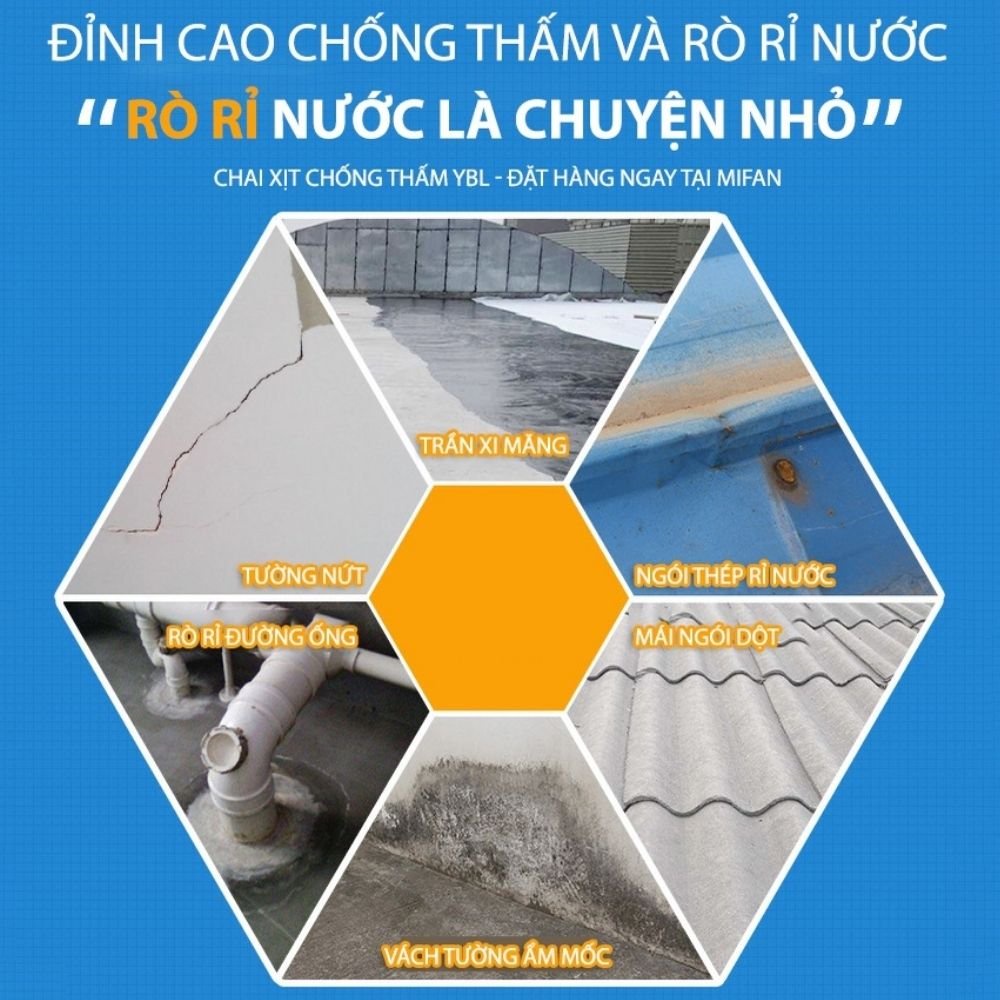 Xịt Chống Thấm, Bình Xịt Chống Dột, Sơn Chống Thấm Tường Nhật Bản
