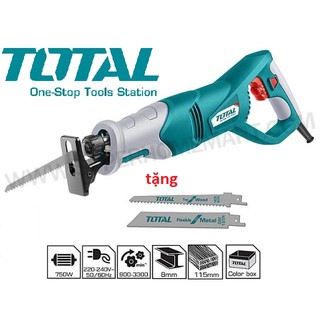 Total Máy cưa kiếm cưa gỗ kim loại 750W TS100806