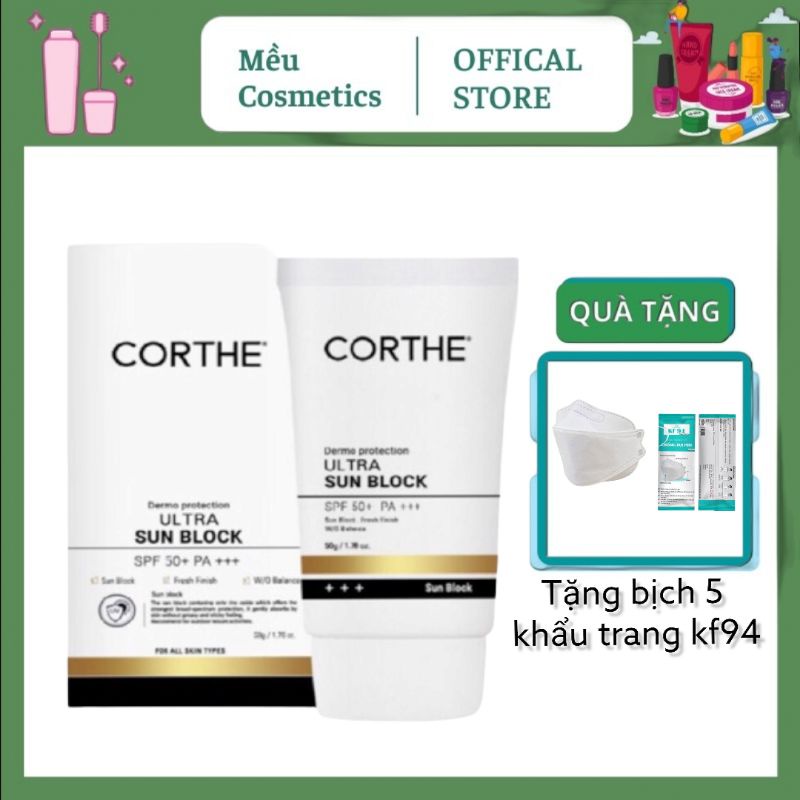 KEM CHỐNG NẮNG VẬT LÝ CORTHE 50g