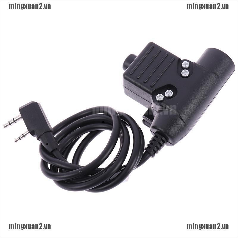 Tai Nghe Quân Sự Z-Tac U94 Cho Kenwood 2 Pin - Màu Đen