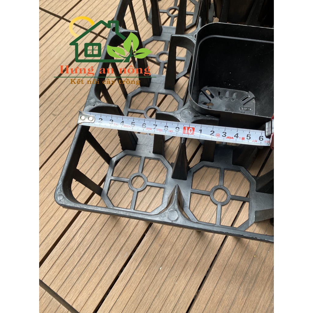 CNVN - Set 5 khay chữ nhật ô tròn ô vuông dùng chứa chậu ươm trồng sen đá xương rồng cây cảnh giò lan.
