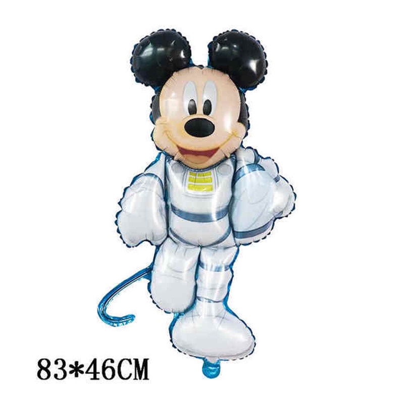Bong Bóng Lá Nhôm 112cm Hình Mickey Minnie Đầu To Trang Trí Tiệc Sinh Nhật Bé Trai Gái Chủ Đề Sự Kiện