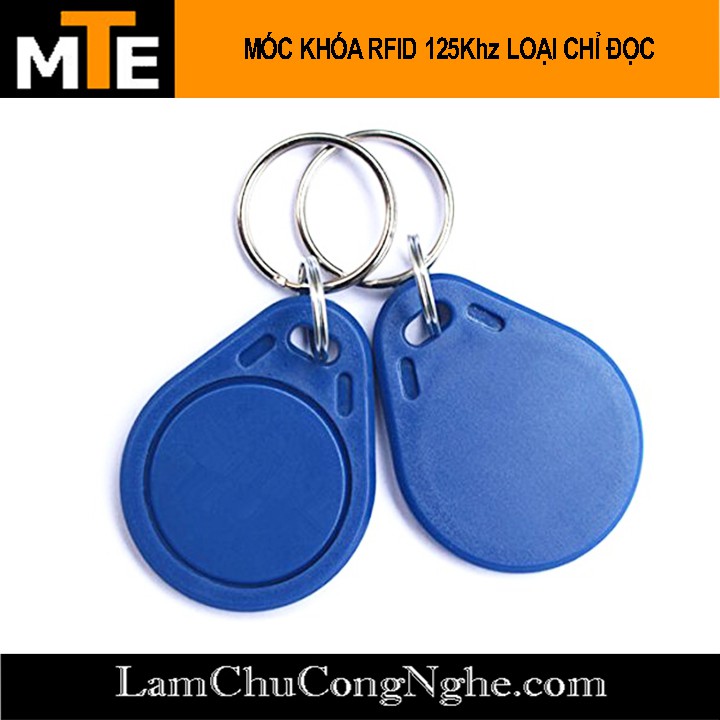 Thẻ từ RFID 125Khz dạng móc khóa (thẻ ID chip TK4100 dùng làm thẻ nhân viên, thang máy ...)