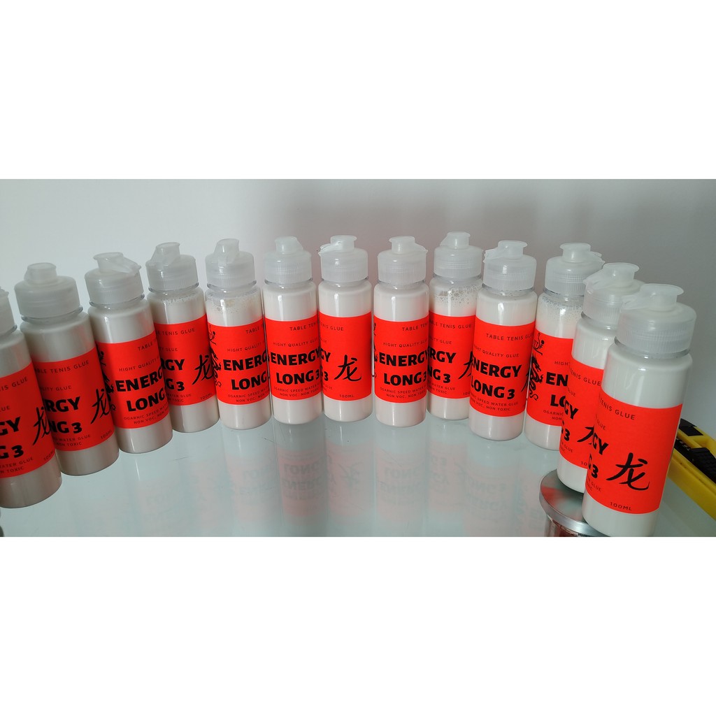 Keo dán mặt vợt bóng bàn (keo sữa) Energy long 3 120ml cho bóng bàn [chống co mặt, dễ tẩy keo, cực dễ dùng, không vón]