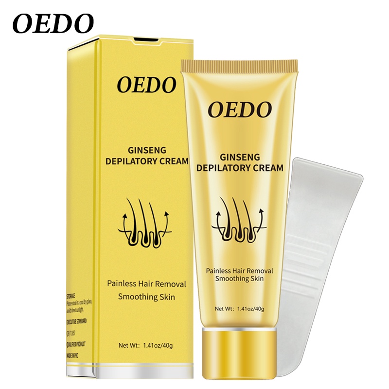 Kem Tẩy Lông OEDO Body triệt lông nách, chân, tay, bikini, vùng kín, an toàn và không gây không gây kích Ứng Và Đau Với 40g
