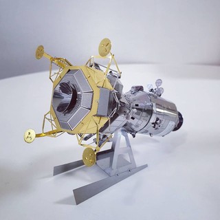 Mô Hình Lắp Ghép 3D Kim Loại Tự Ráp Module phi thuyền Apollo 11 con tàu đầu tiên lên mặt trăng 1969 - Chưa Lắp