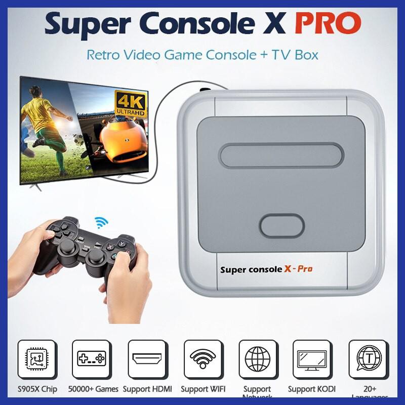 hnlmgroceries.86Máy Chơi Game Super Console X Pro 4K - 30.000 tặng thẻ nhớ 64gb, máy 4 nút psp/ps1/nes/snes/gba/sega