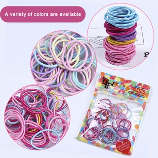 Set 50 Dây Cột Tóc Dễ Thương Cho Bé Gái