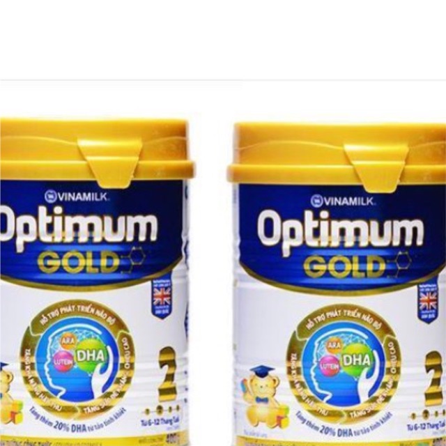 Xả hàng Combo bộ 2 hộp Sữa bột Optimum Gold 2, (Vinamlik), loại 400g,từ 6 đến 12 tháng.