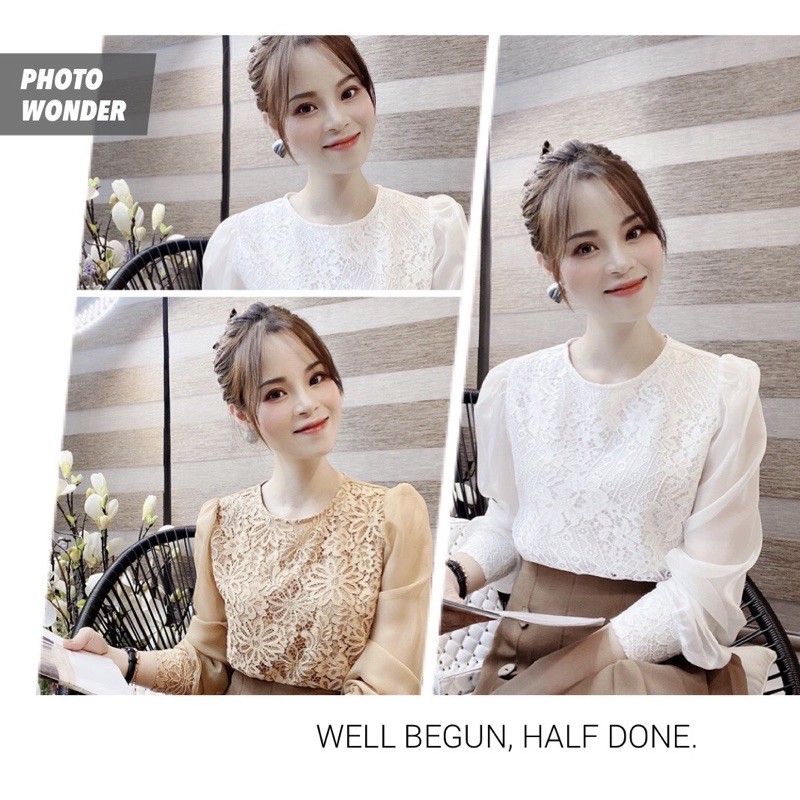 ÁO SƠ Mi CÔNG SỞ KIỂU PHA REN💕ÁO ĐI HỌC-ĐI CHƠI ĐỀU ĐẸP💕 PHỐI CHÂN VÁY-CÁC LOẠI QUẦN ĐỀU HỢP THỜI TRANG