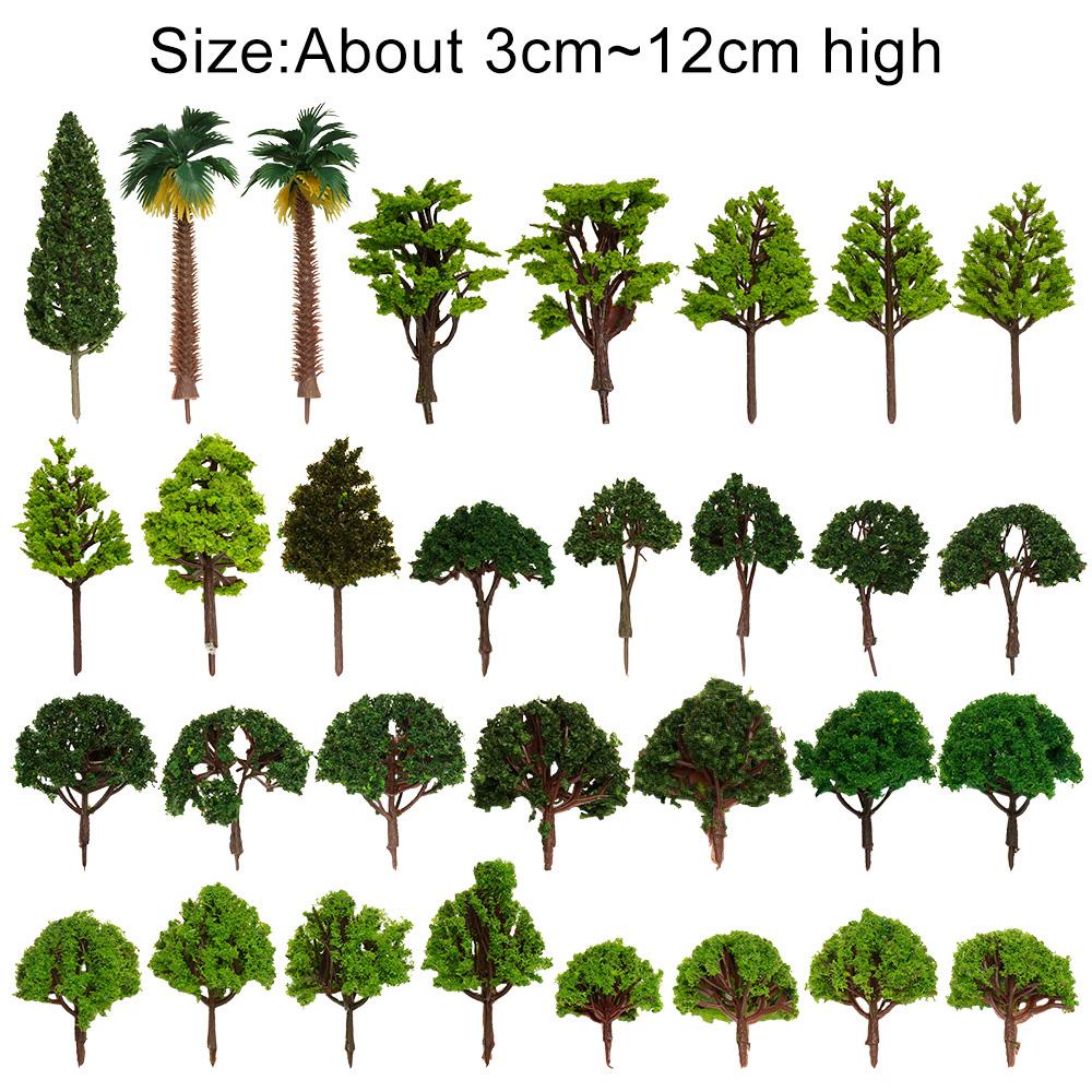 LAKAMIER Mô Hình Cây Nhựa Trang Trí Phong Cảnh Độc Đáo