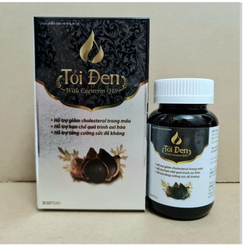 Viên uống Tỏi đen With Coenzym Q10 - Tăng sức đề kháng, bảo vệ tim mạch - Hộp 30 viên