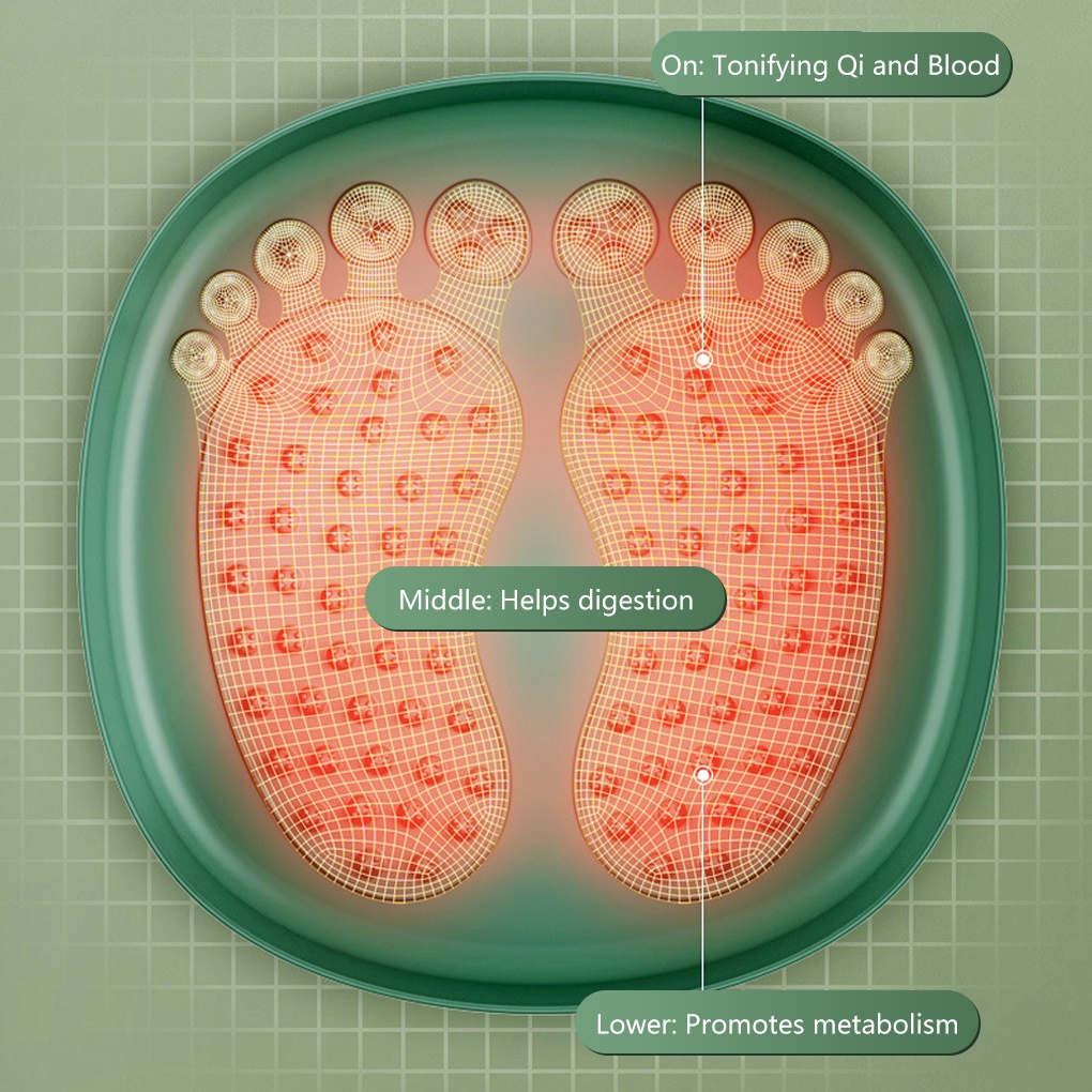 [CHOO] Foldable Foot Ankle Toes Washing Massaging Bucket Large Capacity Tub Feet Bath Basin Massage Shop Pedicure