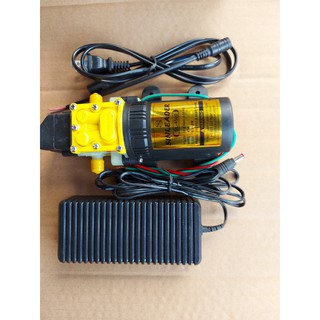 bơm tăng áp sinleader đơn kèm nguồn adapter 12V-5A Lưu lượng 5L/phút ứng dụng làm bộ rửa xe phun sương tưới cây tưới lan