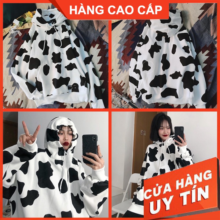 Áo Nỉ Hoodie Nữ Nam Bò Sữa Cao Cấp, Khoác Thun Nỉ - GUDI Chuyên Hàng Cao Cấp