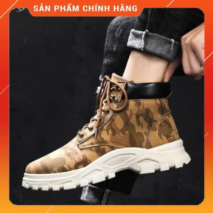 boots martin hoạ tiết lính cho nam -o97 -hut