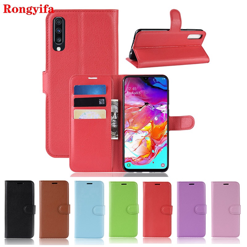 Bao da điện thoại phong cách doanh nhân đơn giản cho Samsung Galaxy S10e S9+ S9 S8+ S8 Plus