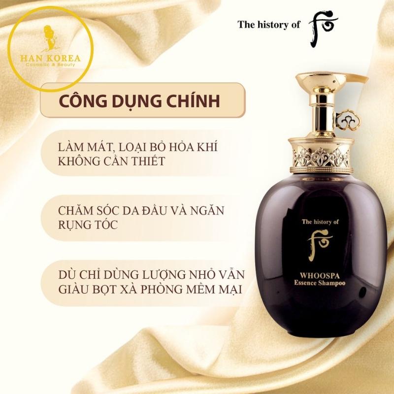 Gội xả đông y Whoo Spa, Giảm rụng, giúp tóc chắc khỏe, chăm sóc tóc mềm mượt chuyên sâu chuẩn Spa Hân Korea