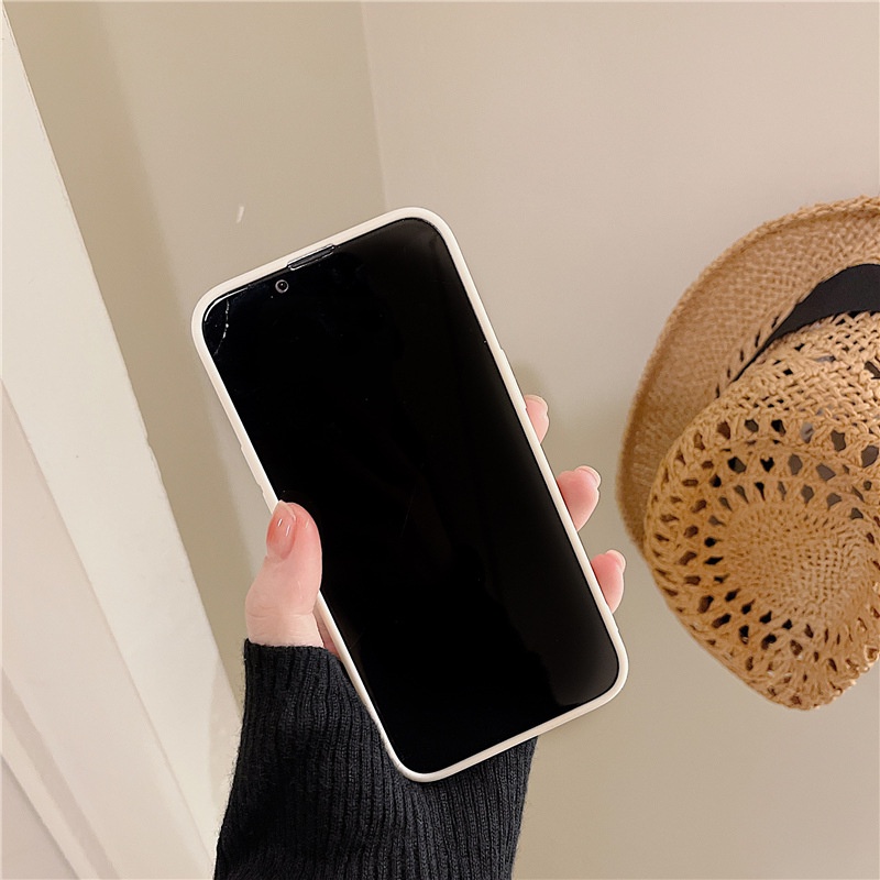 Ốp Điện Thoại In Hình Gấu Và Hoa Cho iPhone 11/12Pro/xs MAX 13Pro