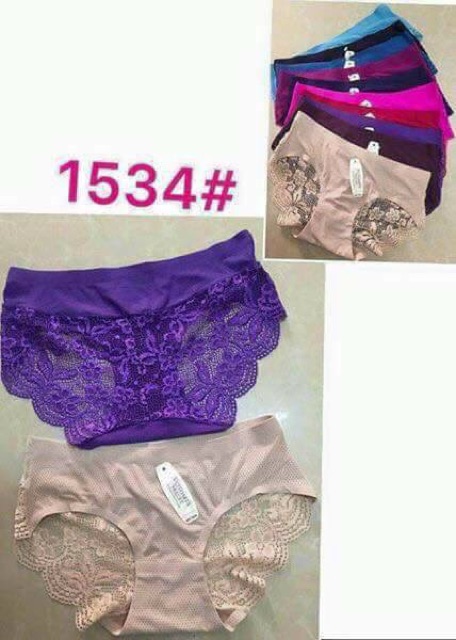 QUẦN lót đúc thông hơi pha ren sau siêu đẹp mã 1534, 8316 - Lố 10c đủ màuẢnh thật +video