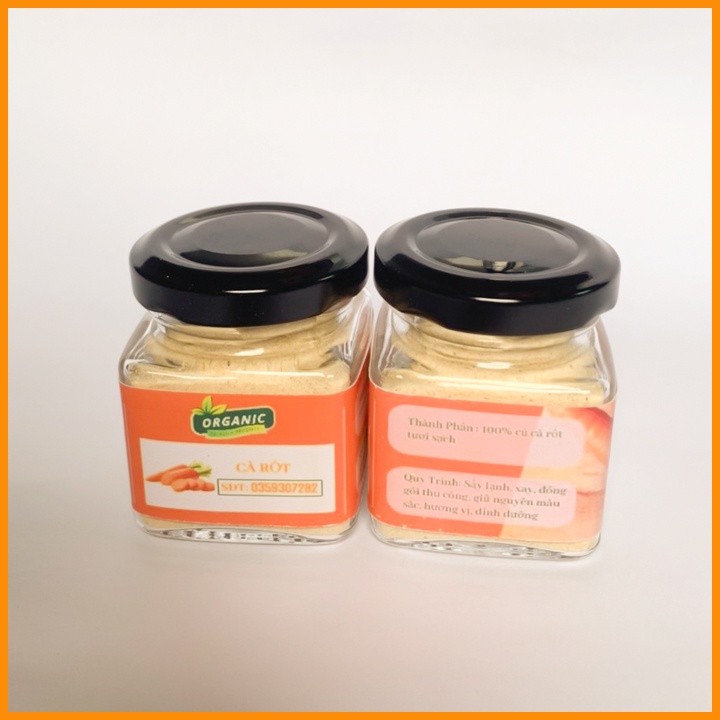Bột Cà Rốt Sấy Lạnh Bột Rau Củ Cho Bé Ăn Dặm Thơm Ngon Giàu Dinh Dưỡng Tốt Nhất Cho Con Babyrice 129