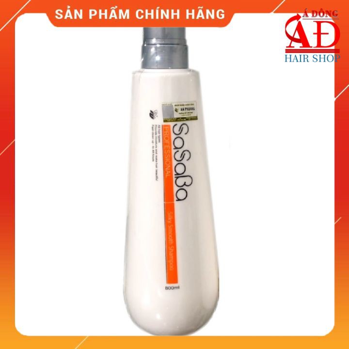 [Chính hãng] Dầu gội hoàn hình Sasaba phục hồi cho tóc khô hư tổn 800ml (Chai Bầu)