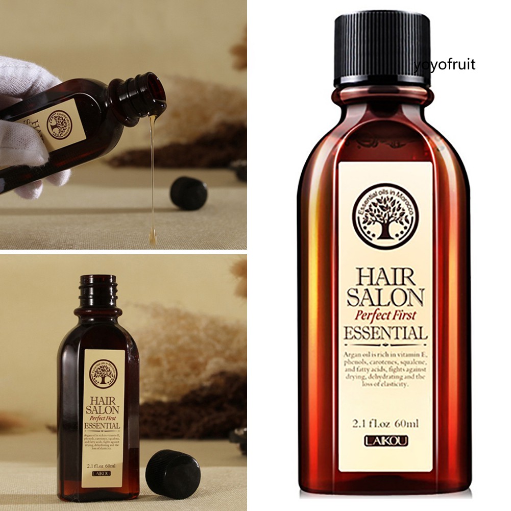 <YOYO Beauty>60ml Damaged Dry Hair Repair Treatment Essential Oil Hair Care Nourish Scalp