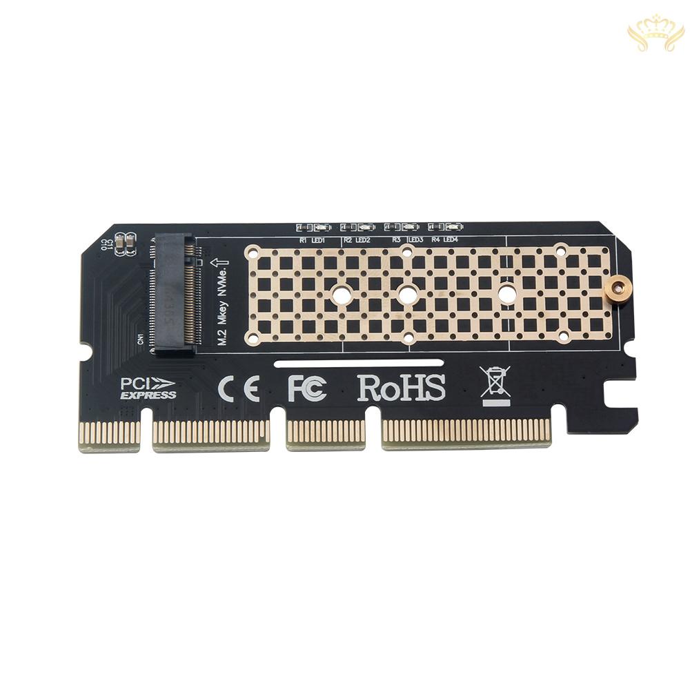 New  M.2 NVMe SSD NGFF to PCIE3.0 X16 Adapter Card Expansion Card Converter M Key Interface Card Support PCI Express 3.0 x4 2230-2280 Size M.2 FULL SPEED