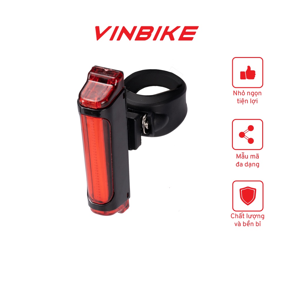 [FREESHIP] Đèn Sau Xe Đạp Sạc USB 40 Lumen VINBIKE VB31 Bicycle Rear Light
