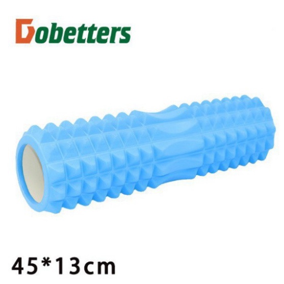 Con lăn giãn cơ gym yoga, massage lưng, thư giãn cơ thể tại nhà ĐenSport size 45 x 13cm