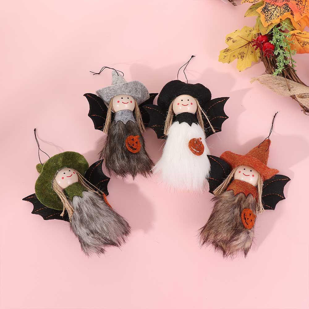 Búp Bê Nhồi Bông Hình Cánh Thiên Thần Trang Trí Cây Thông Giáng Sinh Halloween