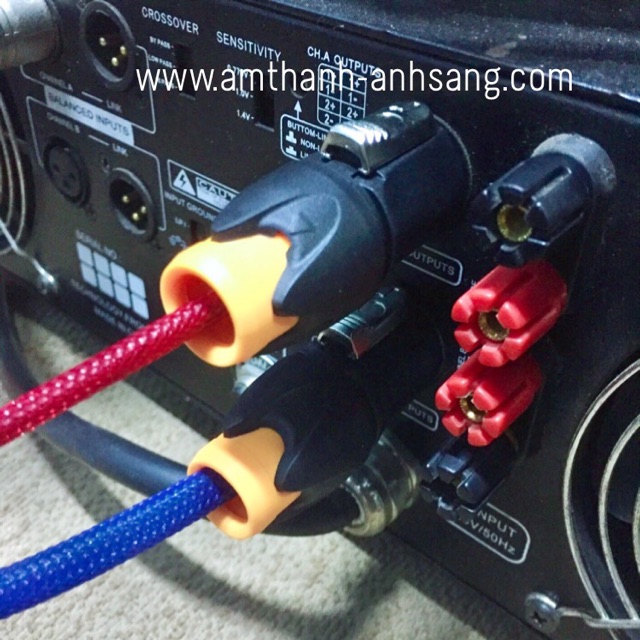 Dây loa âm thanh sân khấu 4 ruột 2.5mm dài 10m, dây loa Sommer đồng nguyên chất,01 dây thành phẩm có Jack speakon