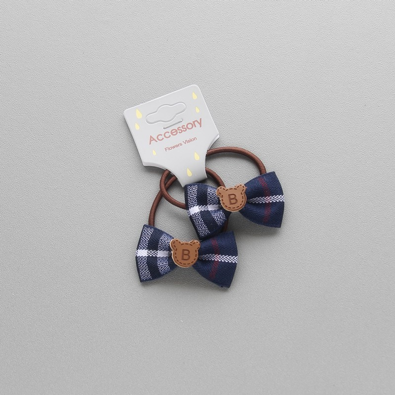 Set 2 Dây Cột Tóc Co Giãn Thắt Nơ Dễ Thương Cho Nữ