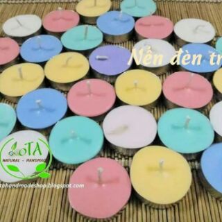 Nến tealight sáp cọ đủ màu