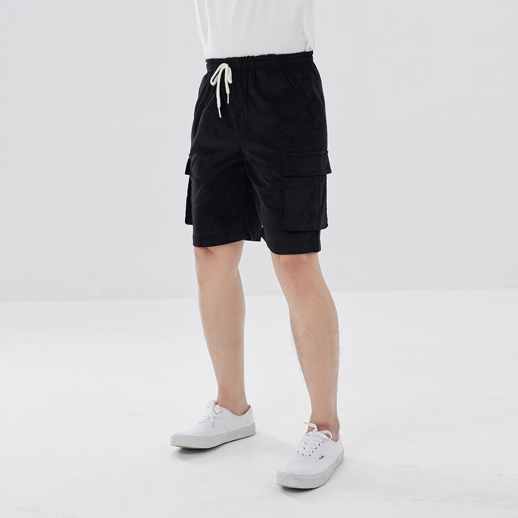 Quần Short Đùi Túi Hộp Nhung Tăm Nam Nữ ROUGH Trẻ Trung, Cá Tính