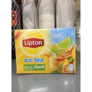 Trà Ice Tea Vị Chanh Lipton Hộp 224g ( 16 gói x 14g )