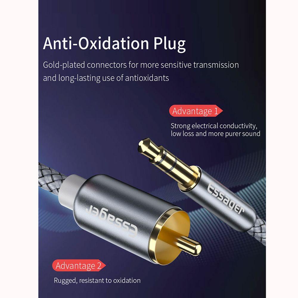 MYRONGVN Cáp Chuyển Đổi RCA Sang 2 RCA Jack 3.5mm Cho tv Box apple tv