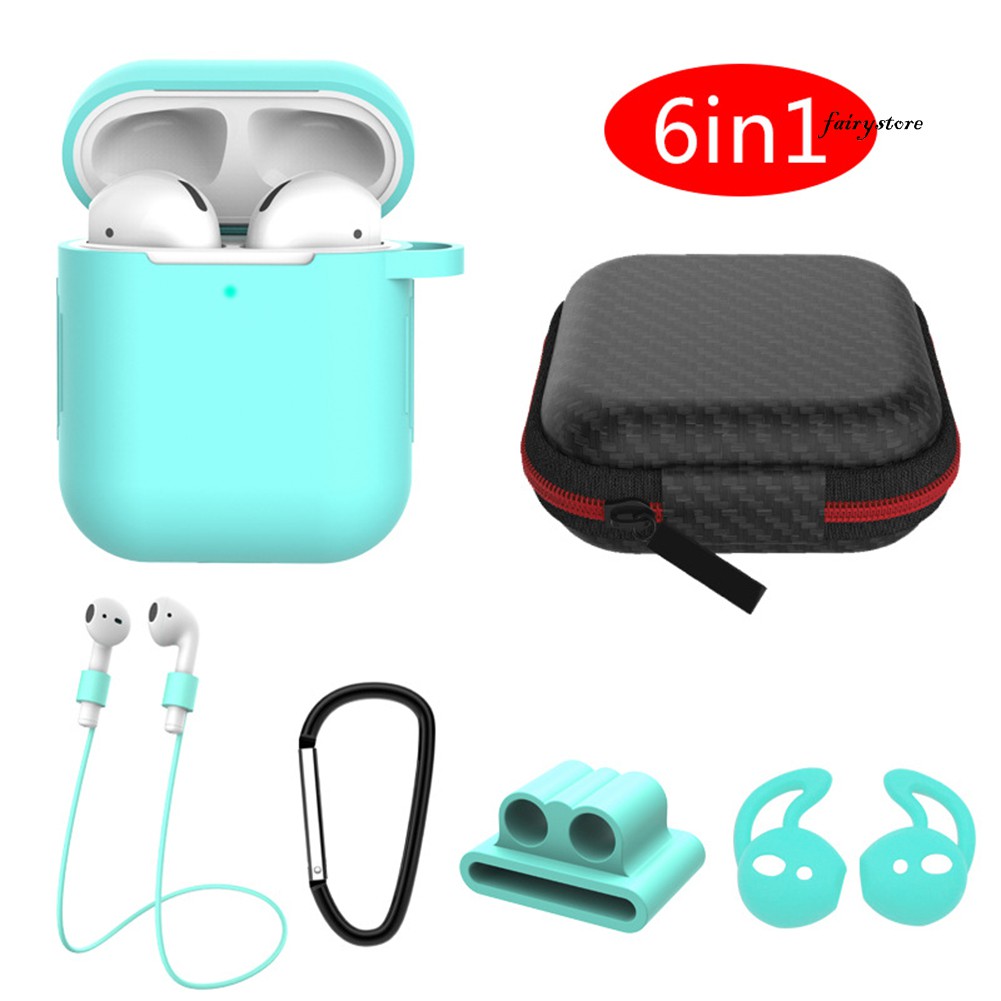 Fs Hộp Đựng Tai Nghe Bluetooth 6 Trong 1 Cho Air-pods 1 2