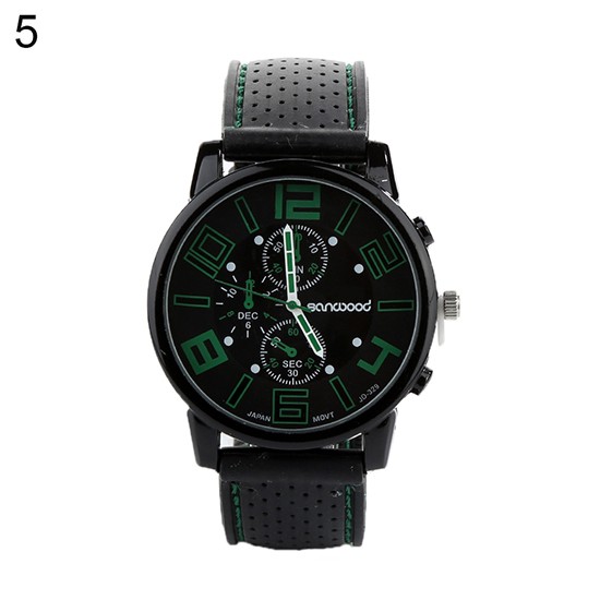 Đồng Hồ Thể Thao Nam Mặt Tròn Dây Silicone