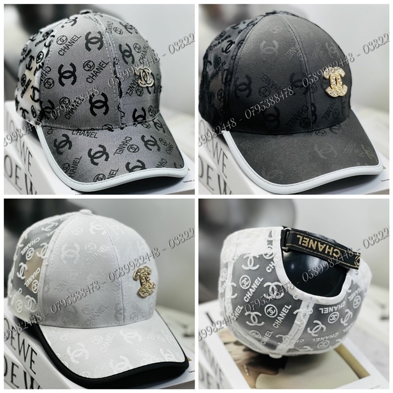 Mũ Lưới Chane - Nón Kết Phối Lưới Hoạ Tiết Logo Sắt Chane Vải Qc Xịn Thời Trang Unisex