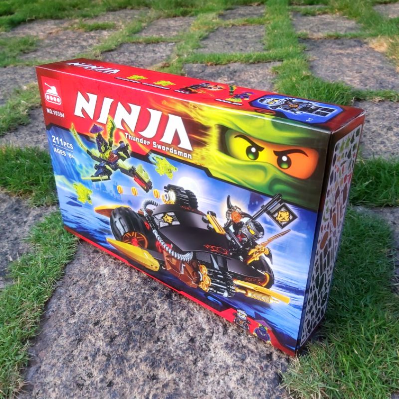 [Ninjago] Lắp ráp LARI 10394 | Mô tô bộc phá của Cole | 211 chi tiết